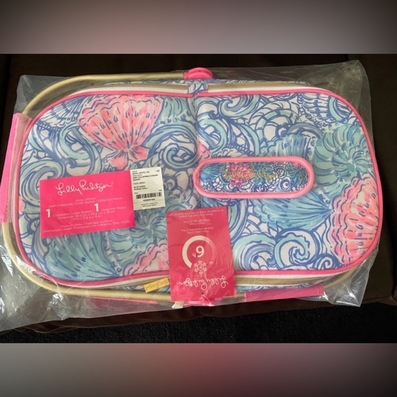 NWT Lilly Pulitzer cooler/picnic basket - Picture 4 of 5